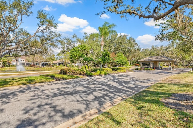 view of community with a gazebo