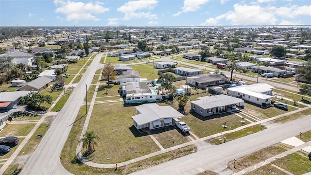 drone / aerial view with a residential view