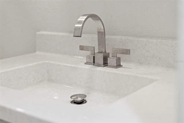 interior details featuring sink