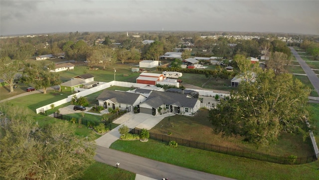 drone / aerial view with a residential view