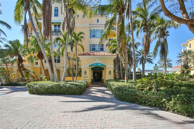 view of property featuring driveway