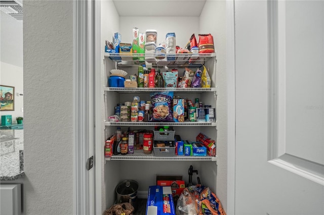 view of pantry