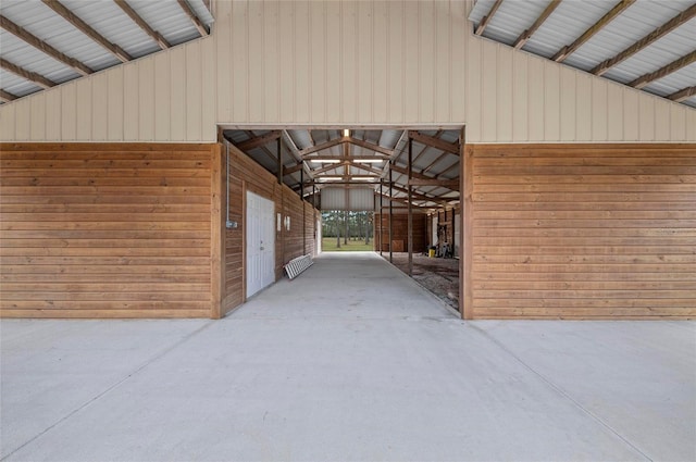 view of horse barn