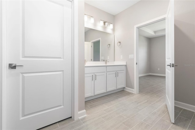 bathroom with vanity