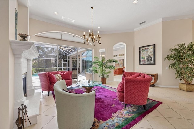 building lobby featuring a sunroom and visible vents