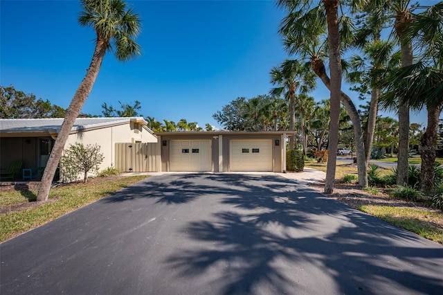 view of front of house featuring a garage