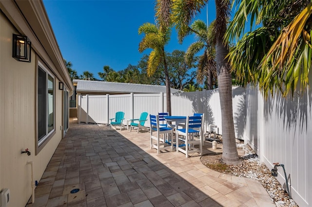 view of patio