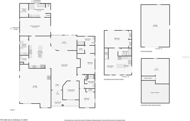 7415 36th Ave E, Palmetto, FL 34221 - floor plan