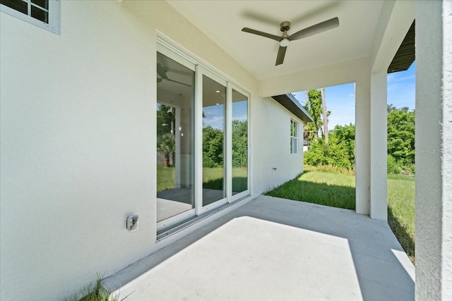 18290 Grace Ave, Port Charlotte, FL 33948 - view of patio / terrace with ceiling fan