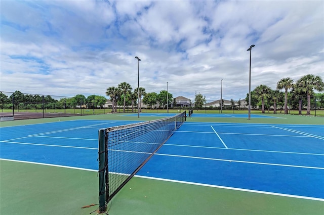 view of tennis court