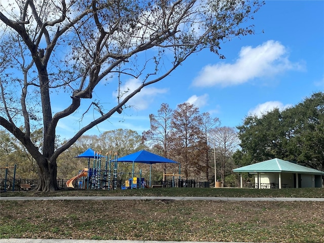 view of play area