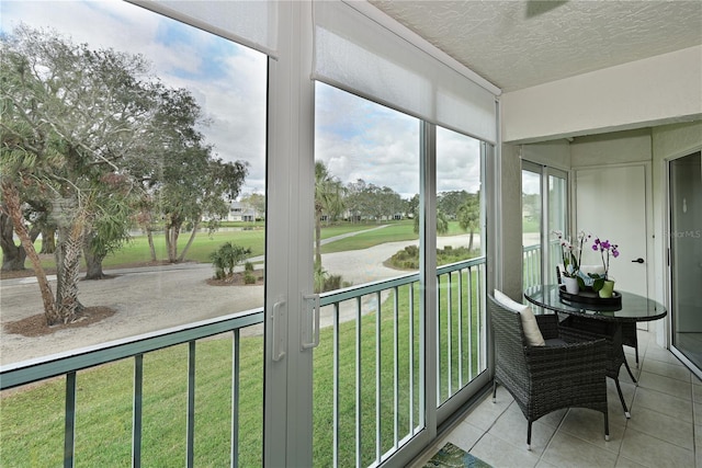 view of sunroom / solarium