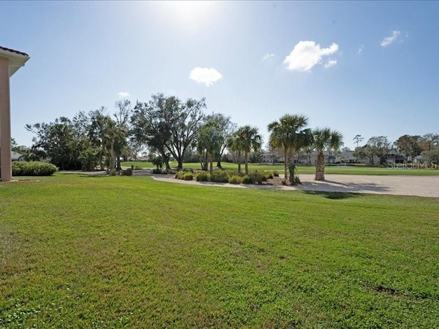 exterior space with a lawn