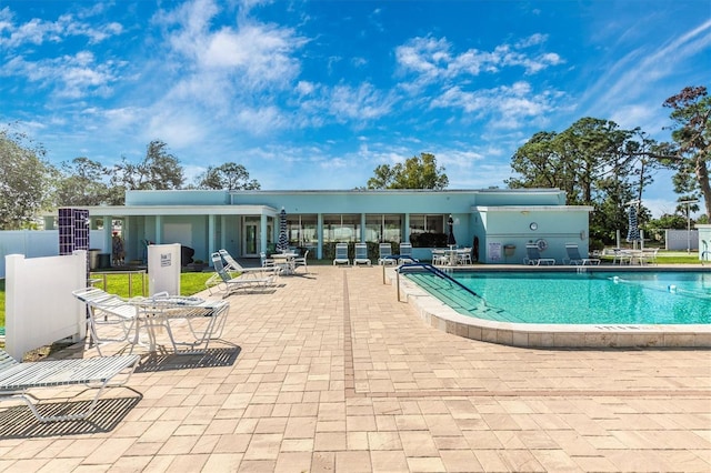 pool featuring a patio