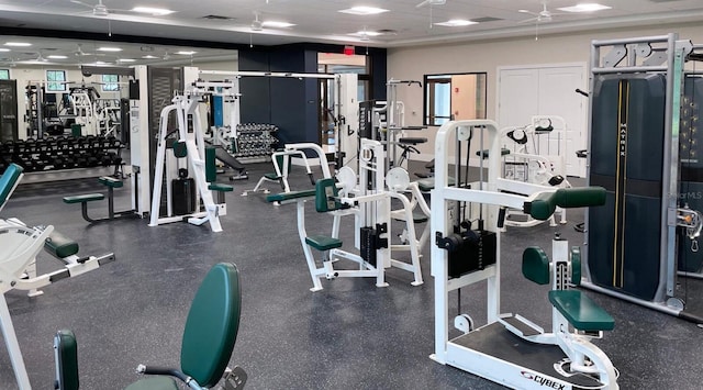 4060 Penshurst Park, Sarasota, FL 34235 - gym featuring visible vents