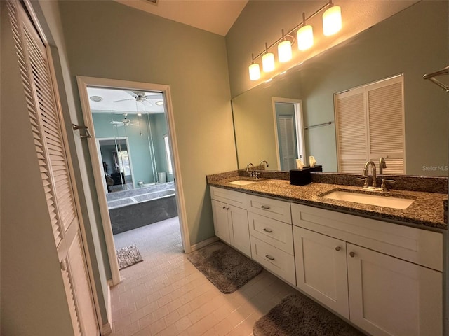 bathroom with vanity