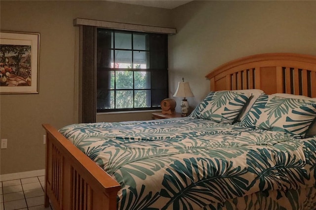 view of tiled bedroom