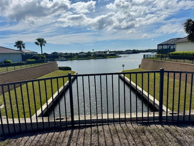 exterior space featuring fence