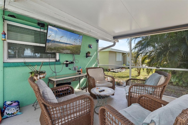 view of sunroom / solarium