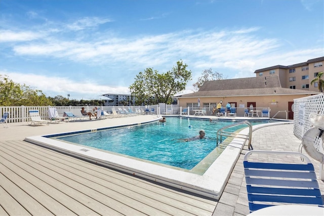 view of pool with a patio