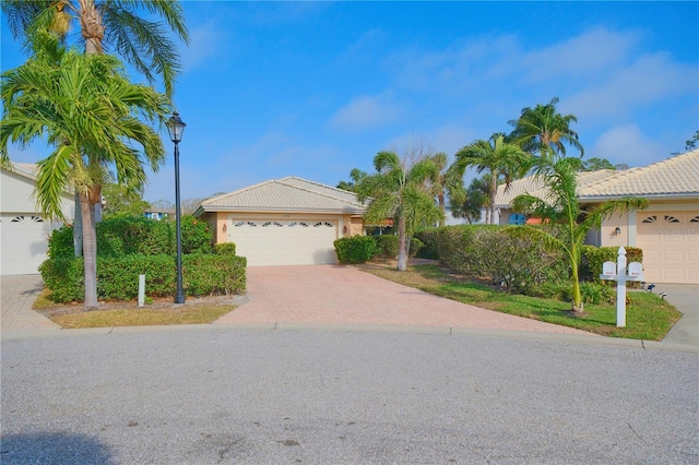 view of front of house featuring a garage