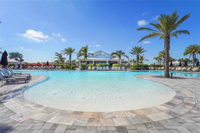 pool featuring a patio