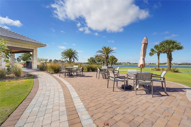 view of patio / terrace featuring outdoor dining space