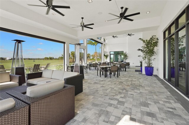 view of sunroom / solarium