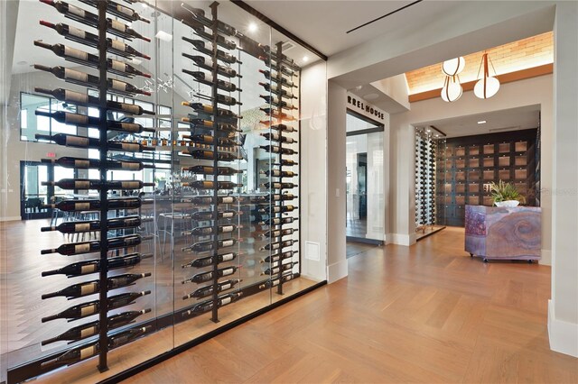 wine room with baseboards