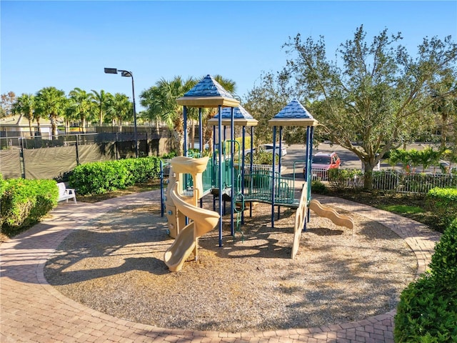 view of play area