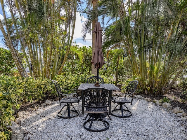 view of patio / terrace featuring outdoor dining space