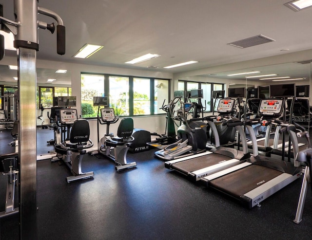 view of exercise room