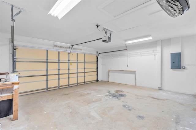 1950 Fairview Dr, Englewood, FL 34223 - garage with electric panel and a garage door opener
