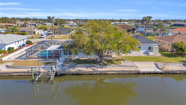 1950 Fairview Dr, Englewood, FL 34223 - drone / aerial view featuring a water view