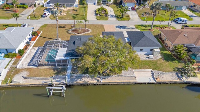 1950 Fairview Dr, Englewood, FL 34223 - birds eye view of property with a water view