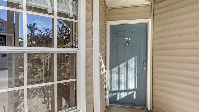 view of entrance to property