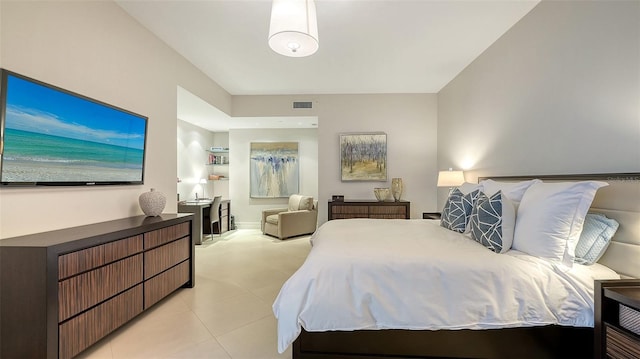 view of tiled bedroom