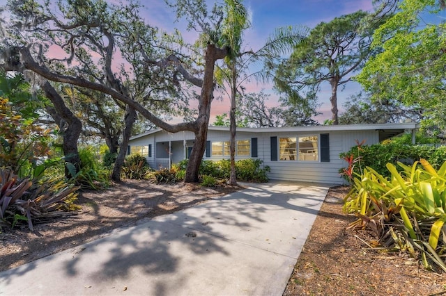 view of ranch-style home