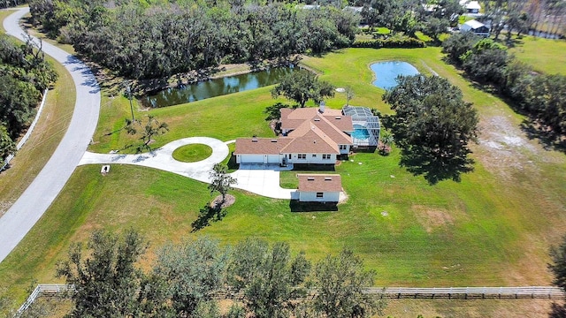 5750 Saddle Oak Trl, Sarasota, FL 34241 - view from above of property featuring a large body of water