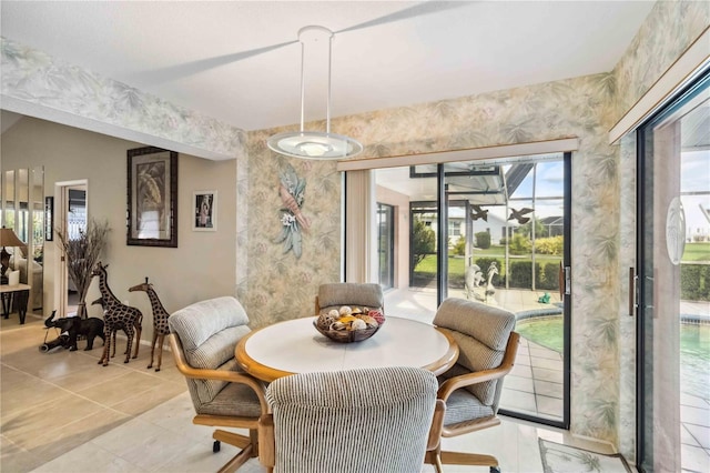 534 Warwick Ln, Venice, FL 34293 - dining space with light tile patterned floors