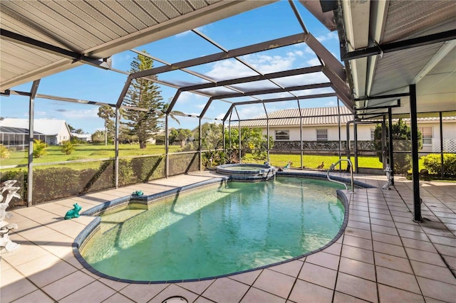 534 Warwick Ln, Venice, FL 34293 - view of swimming pool with a lanai and a patio area