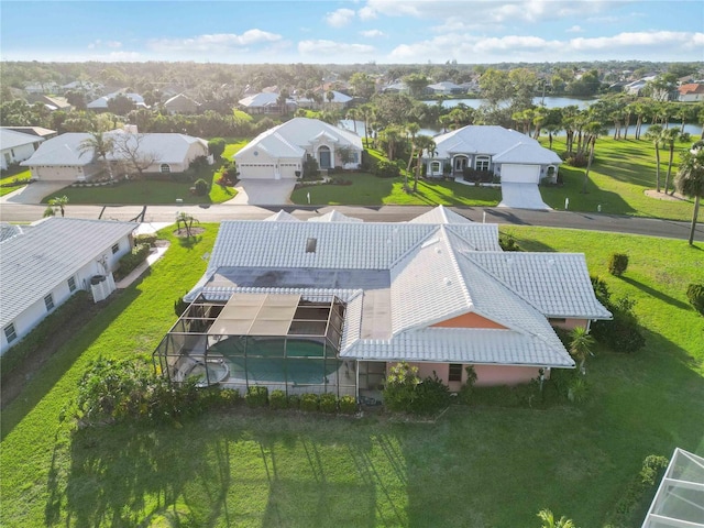 534 Warwick Ln, Venice, FL 34293 - drone / aerial view featuring a water view and a residential view