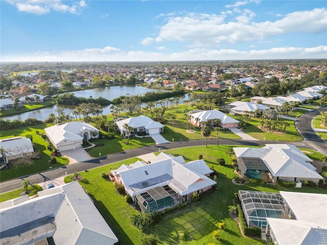 534 Warwick Ln, Venice, FL 34293 - drone / aerial view featuring a water view and a residential view