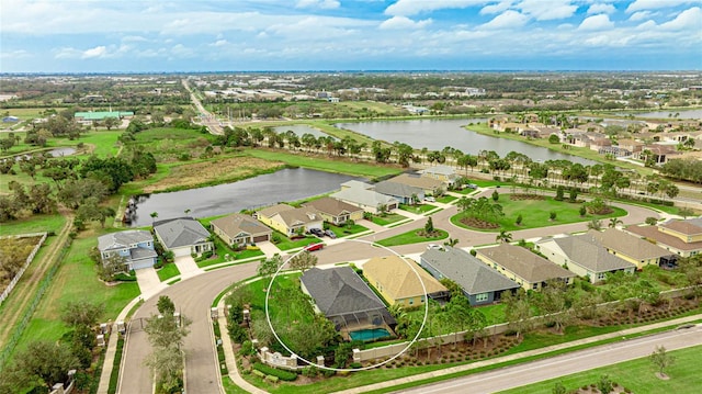 3839 Autumn Fern Ter, Sarasota, FL 34243 - aerial perspective of suburban area featuring a nearby body of water