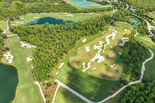 19424 Ganton Ave, Lakewood Ranch, FL 34202 - drone / aerial view with a water view and view of golf course