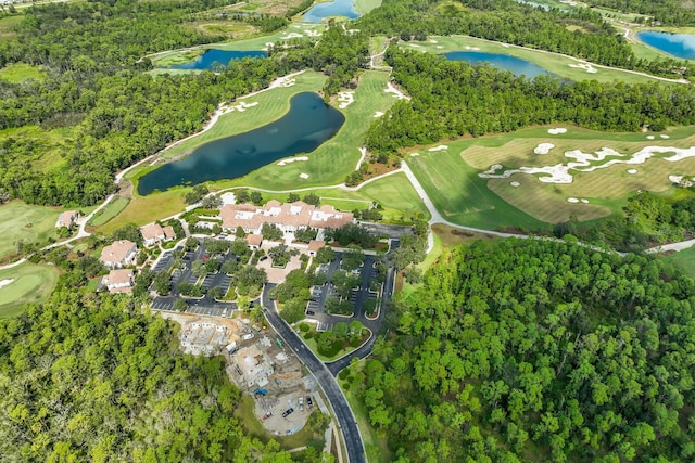 19424 Ganton Ave, Lakewood Ranch, FL 34202 - drone / aerial view with a water view and golf course view