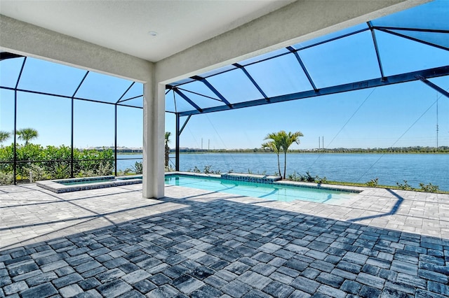 552 Bocelli Dr, North Venice, FL 34275 - pool with a lanai, an in ground hot tub, and a patio