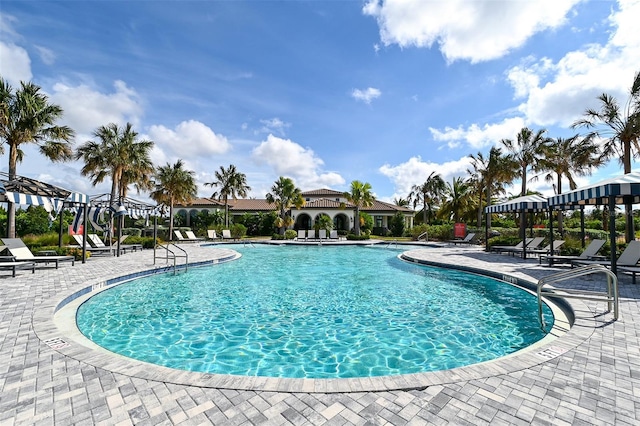 552 Bocelli Dr, North Venice, FL 34275 - community pool featuring a patio