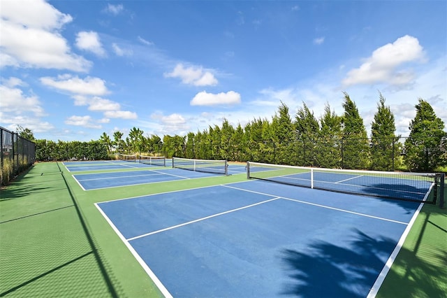 552 Bocelli Dr, North Venice, FL 34275 - view of sport court with fence