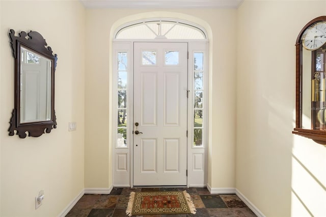 foyer with a healthy amount of sunlight